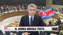 UN Security Council convenes emergency meeting following N. Korea's ballistic missile launches