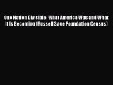 Ebook One Nation Divisible: What America Was and What It Is Becoming (Russell Sage Foundation