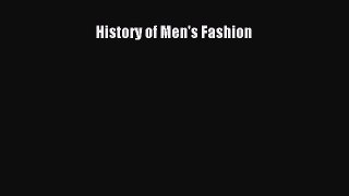 Ebook History of Men's Fashion Read Full Ebook