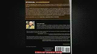 DOWNLOAD FREE Ebooks  Ethical Leadership Full Ebook Online Free