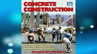 READ book  Concrete Construction  FREE BOOOK ONLINE