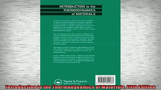 FAVORIT BOOK   Introduction to the Thermodynamics of Materials Fifth Edition  FREE BOOOK ONLINE