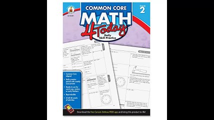 Carson Dellosa Common Core 4 Today Workbook Math Grade 2 96 Pages CDP104591