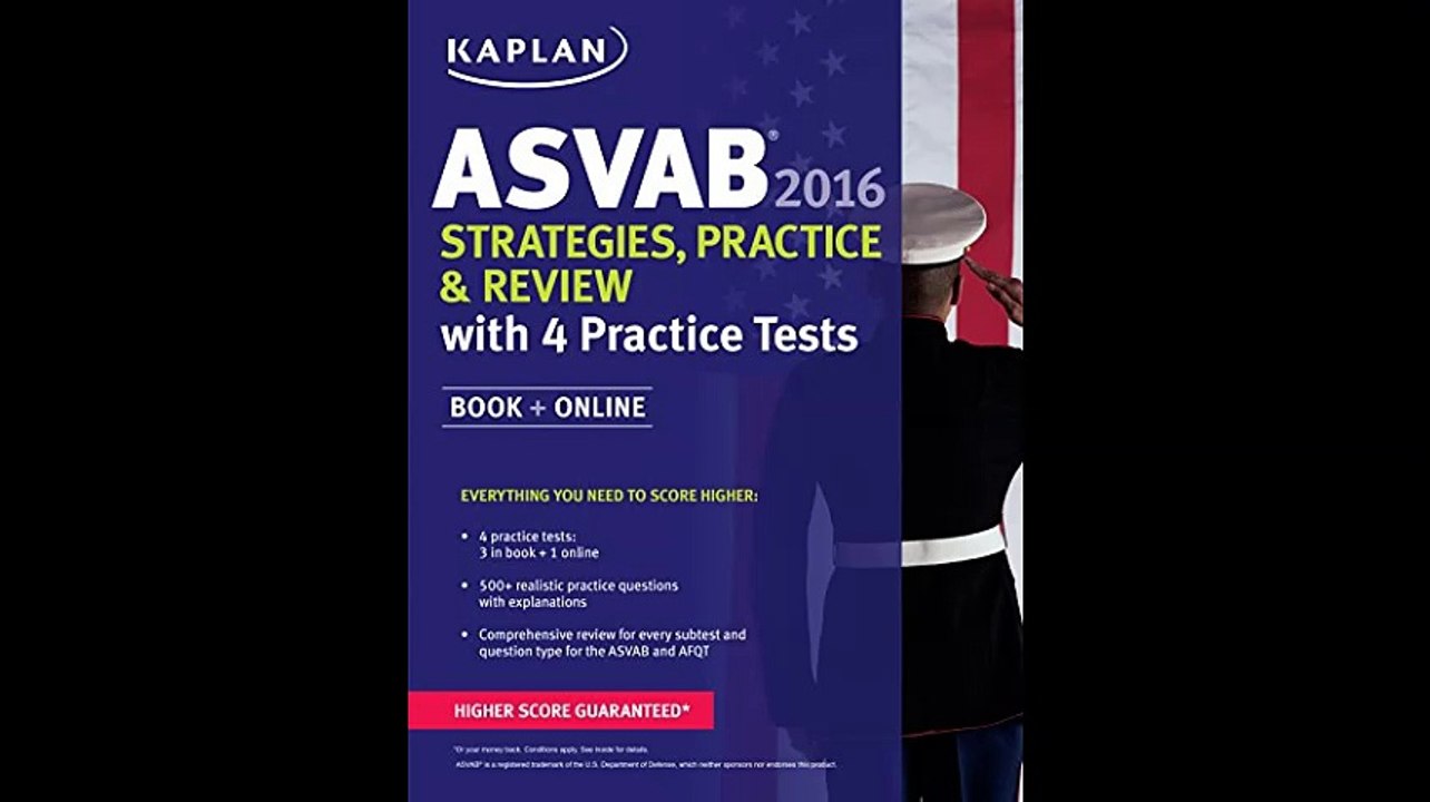 Kaplan ASVAB 2016 Strategies Practice and Review with 4 Practice Tests Book  Online Kaplan Test Prep