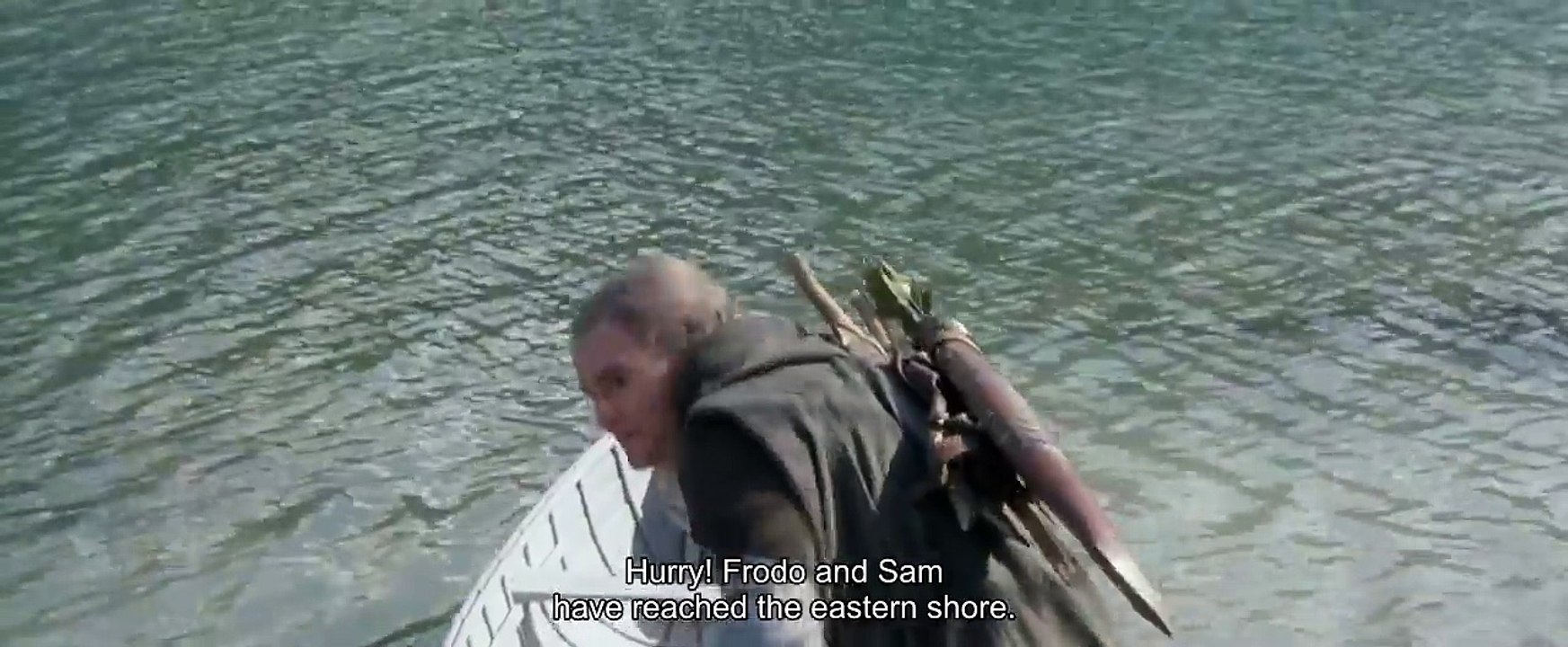 "Frodo and Sam have reached the eastern shore" - The Lord of the Rings: The Fellowship of the Ring