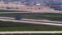 Fighter Jets Landing at Kunsan Air Base, South Korea.