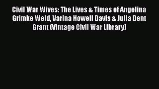 Download Civil War Wives: The Lives & Times of Angelina Grimke Weld Varina Howell Davis & Julia