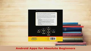 PDF  Android Apps for Absolute Beginners Download Online