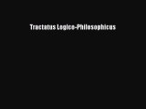 Read Tractatus Logico-Philosophicus Ebook Free