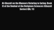 Ebook Al-Ghazali on the Manners Relating to Eating: Book XI of the Revival of the Religious