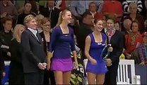 World No.1 Tennis Player Victoria Azarenka dances on WTA Luxemburg final 2016