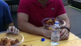 loukoumades eating competition 2016 Greek Lonsdale street festival