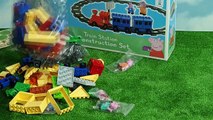 peppa pig toys - Peppa Pig Blocks Mega railway unboxing toys. Toy For Kids Peppa collection