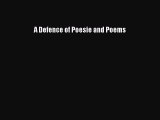 Download A Defence of Poesie and Poems  EBook