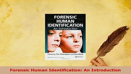 PDF  Forensic Human Identification An Introduction PDF Online