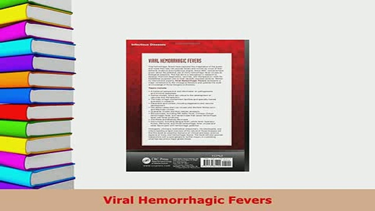 PDF  Viral Hemorrhagic Fevers PDF Full Ebook