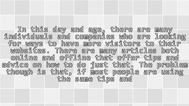 7 Traffic Sources Overlooked By Many Internet Marketers