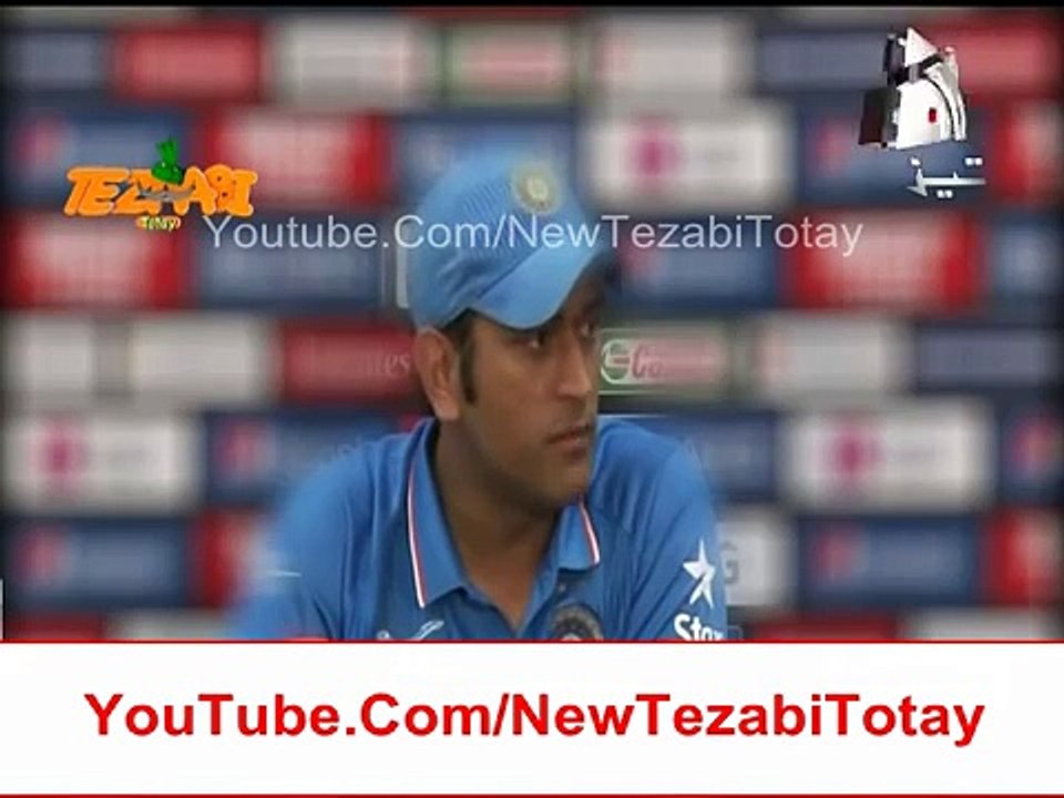 MS Dhoni Punjabi Press Confrence Best Funny Tezabi Totay Dhoni - 6th April 2015