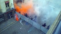 Explosion sur les CRS à Rennes