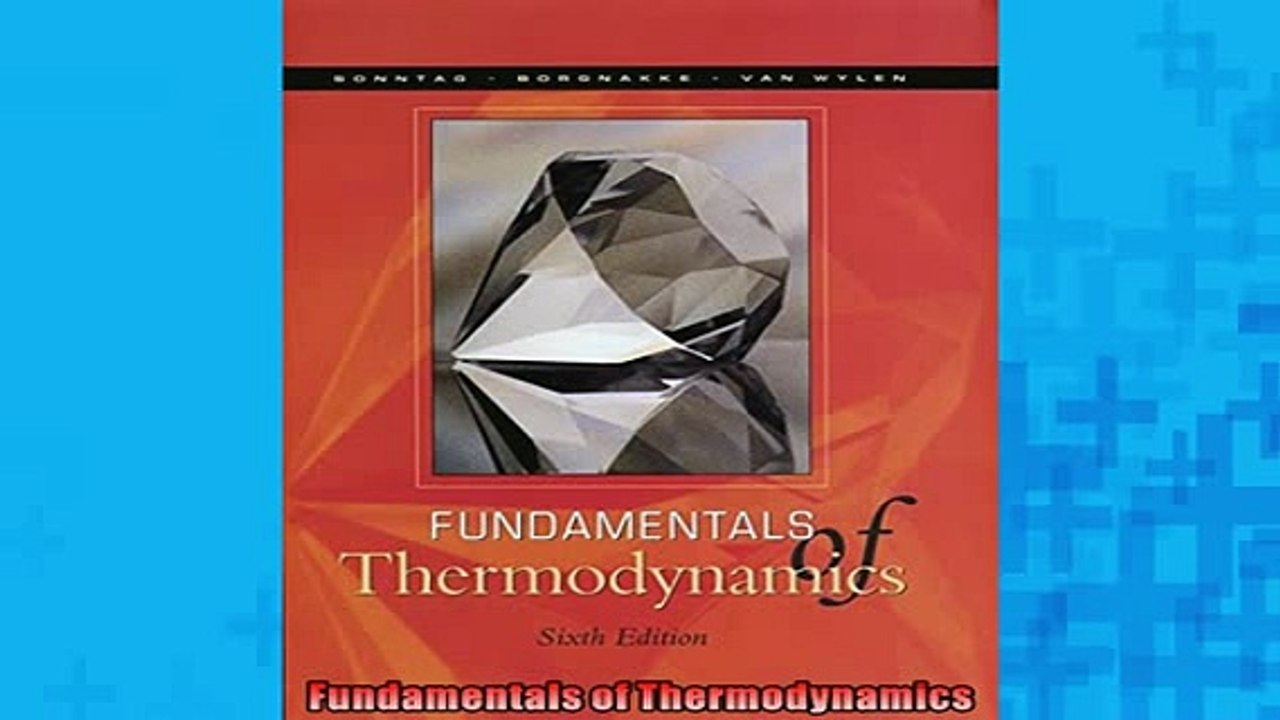 READ book  Fundamentals of Thermodynamics  FREE BOOOK ONLINE