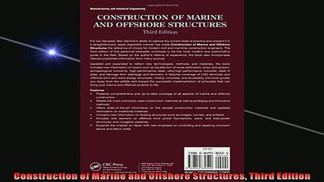 READ book  Construction of Marine and Offshore Structures Third Edition  FREE BOOOK ONLINE