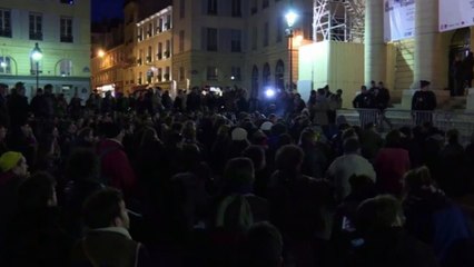 Evacuation des intermittents du spectacle au théâtre de l'Odéon