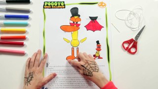 Pocoyo Arts & Crafts: Jumping Jack Toy do Dia das Bruxas HALLOWEEN [Ep. 5]