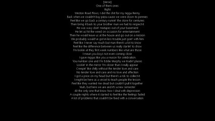 Drake - Weston Road Flows (Lyrics Only)