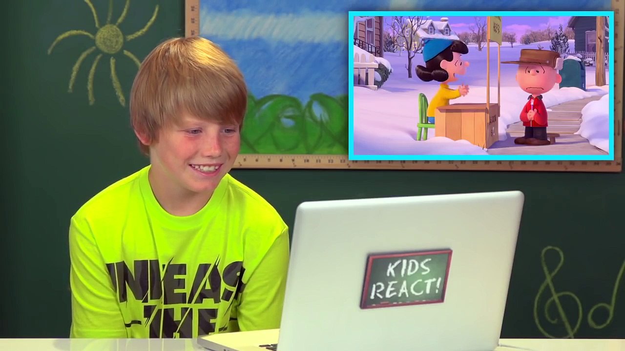 KIDS REACT TO THE PEANUTS MOVIE (Snoopy and Charlie Brown!)