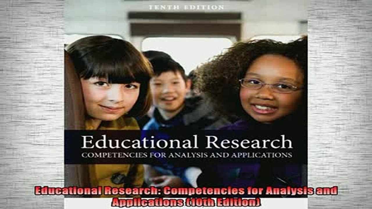 READ book  Educational Research Competencies for Analysis and Applications 10th Edition Full Free