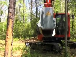 Mulcher Denis Cimaf DAH 080C on Kubota KX080 3