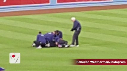 Naked Man Runs Onto Field at LA Dodgers Game