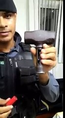 Bandidos transformam marreta em arma calibre 12