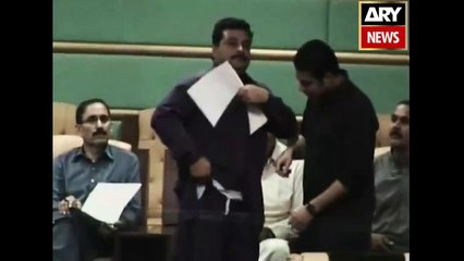 Iqrar ul Hassan in Sindh Assembly