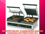 Star GX20IGS Panini Grill - (2) Cooking Surfaces Smooth and Grooved Plates 28-3/4Wx19-7/8Dx12-7/8H