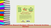 PDF  Decorative Stencil Designs Dover Pictorial Archive Series Ebook