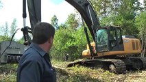 Mulcher Denis Cimaf DAH 150E on John Deere 350D