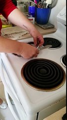 Cleaning an oven and stove top
