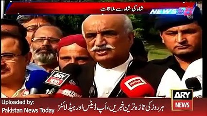 ARY News Headlines 26 April 2016, Report on Khurshid Shah and Shah Mehmood Qureshi Meeting