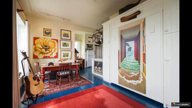 Откидная кровать, встроенная в шкаф: 55 вариантов