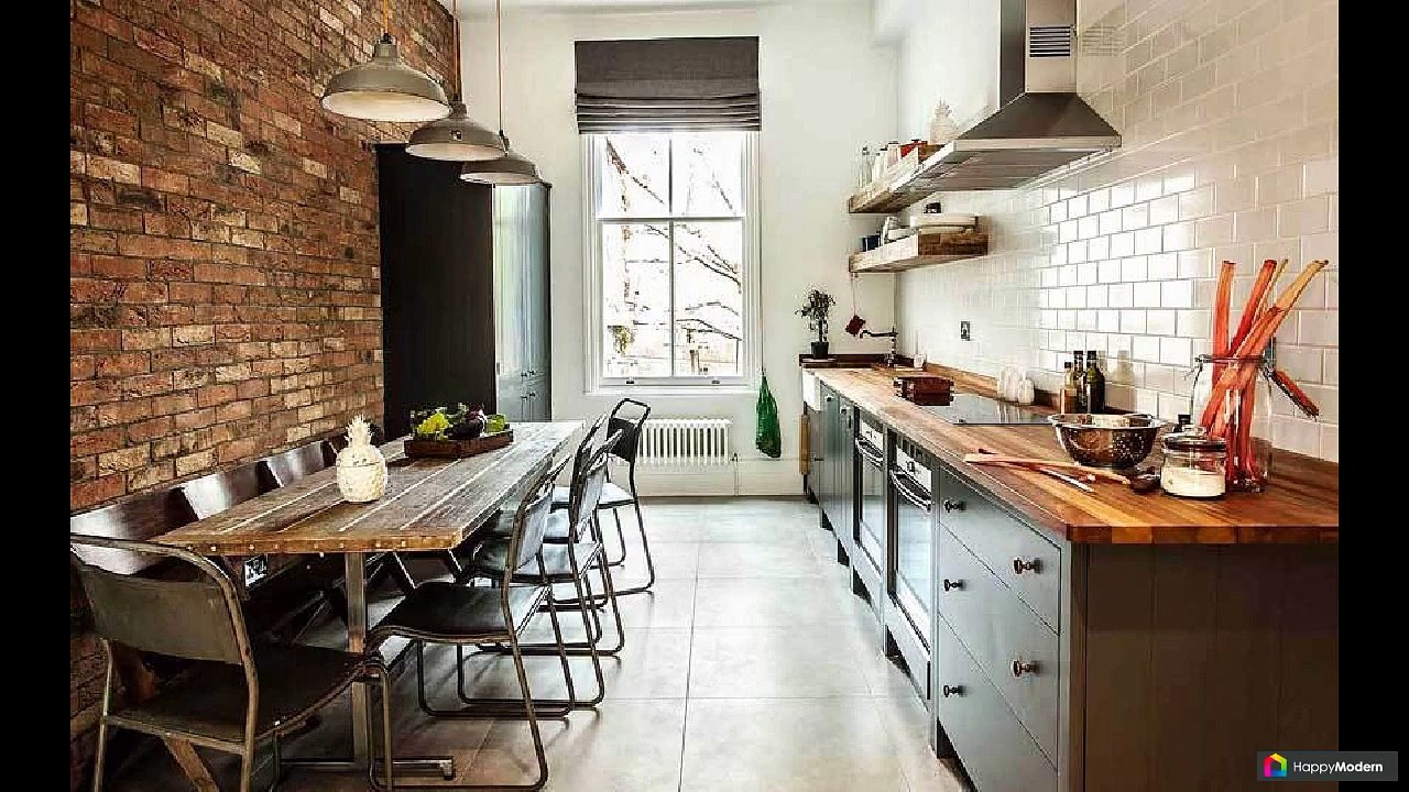 Отделка стен на кухне: 48 идей