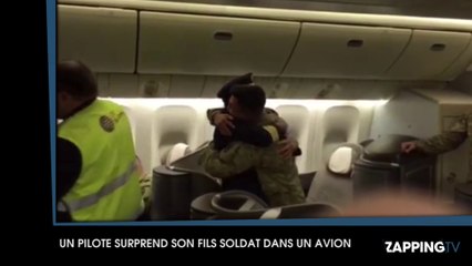 Il surprend son fils revenu du combat en pilotant son avion (Vidéo)