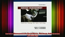 READ book  Service Management Operations Strategy Information Technology Online Free