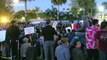Donald Trump supporters and protesters clash at rally in California
