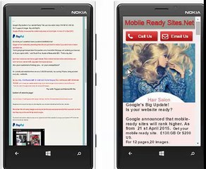 Get  your website mobile friendly Now.