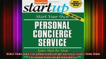 READ book  Start Your Own Personal Concierge Service Start Your Own Personal Concierge Business Full Ebook Online Free