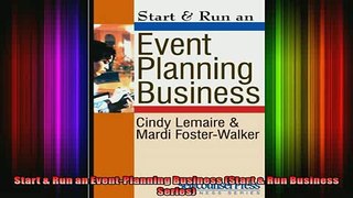 READ Ebooks FREE  Start  Run an EventPlanning Business Start  Run Business Series Full EBook