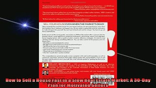 EBOOK ONLINE  How to Sell a House Fast in a Slow Real Estate Market A 30Day Plan for Motivated Sellers READ ONLINE