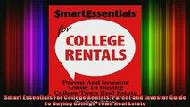 READ book  Smart Essentials For College Rentals Parent and Investor Guide To Buying CollegeTown  FREE BOOOK ONLINE