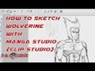 Wolverine Digital Sketch | Manga Studio / Clip Studio Pro -  Tutorial